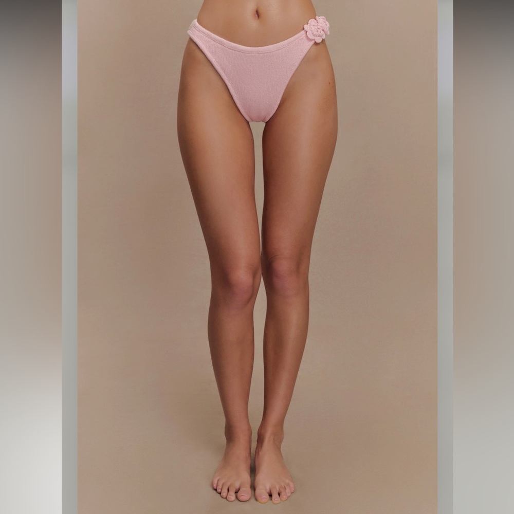 MESHKI Floral Crochet Bikini Bottom